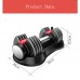 Wholesale Adjustable Dumbbell Fitness Neoprene Hex Rubber Coated Dumbbell Set For Strength Training Equipment