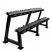 Buy Home Dumbbell Fitness Rack Unique Design Hot Selling Fitness Black Two Tier Dumbbell Kettlebell Rack